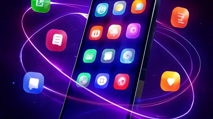 2777BAT COM Sleek smartphone floating in space